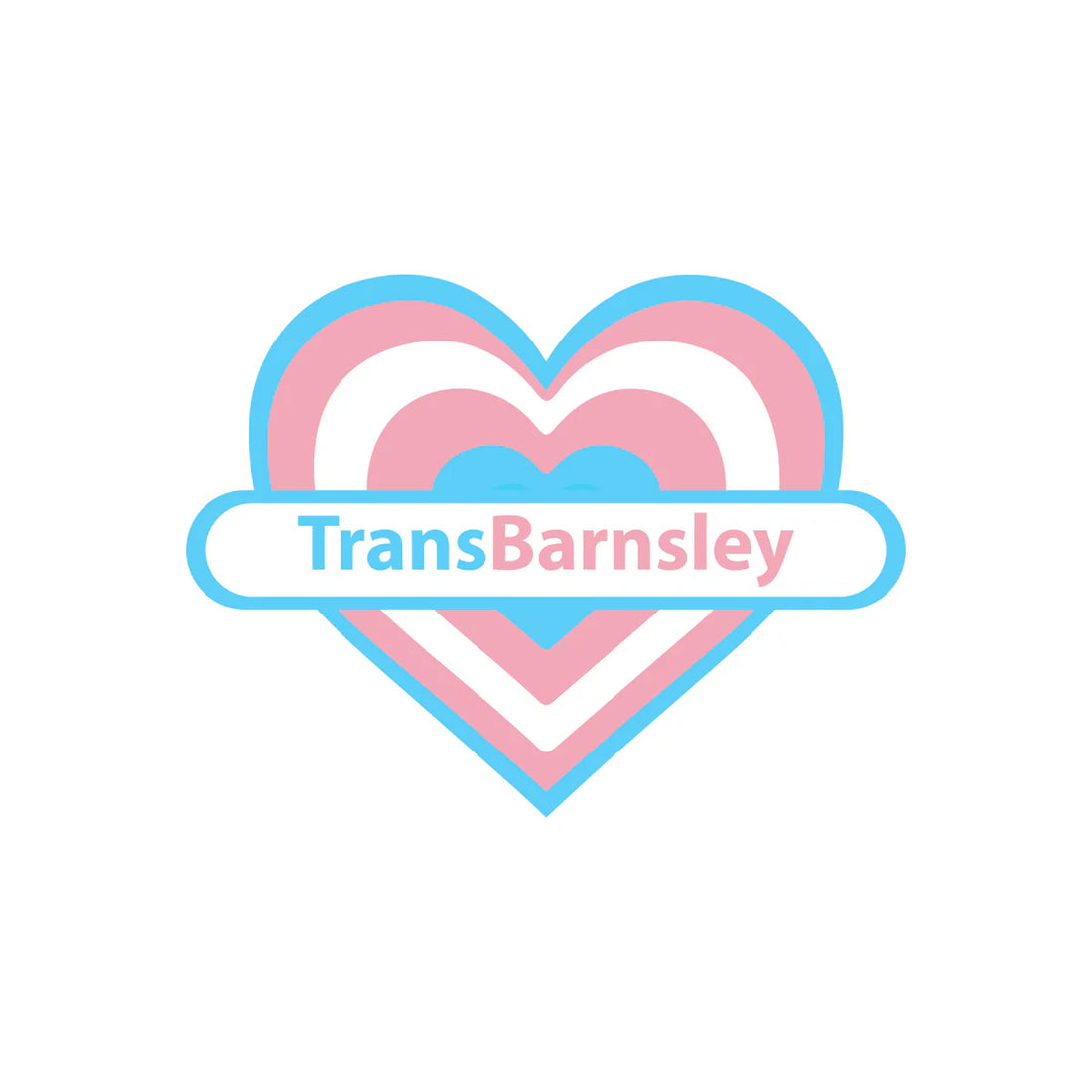 Heart-shaped logo with TransBarnsley text on a white background